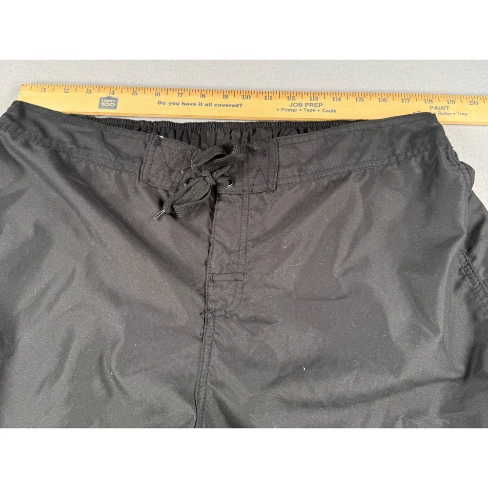 Kanu Surf Mens 2X Black Cargo Board Shorts Swim Trunks Beachwear Plus Size Y2K